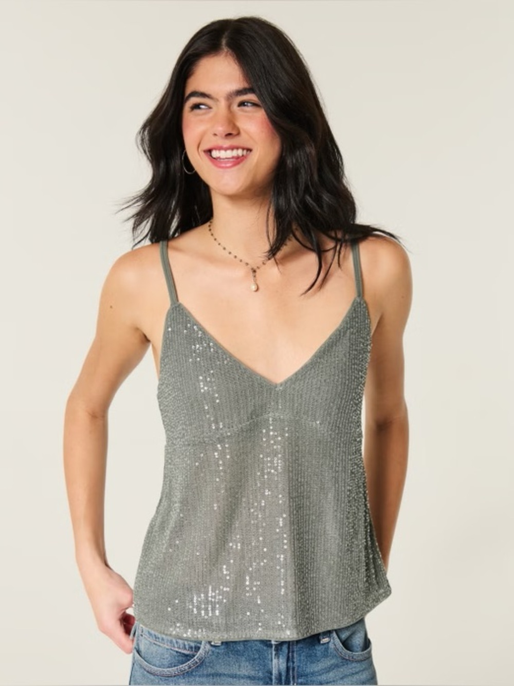 Hollister Easy Shine Babydoll Top